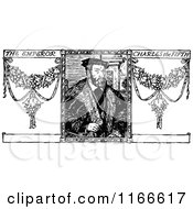 Poster, Art Print Of Retro Vintage Black And White Charles V The Emperor
