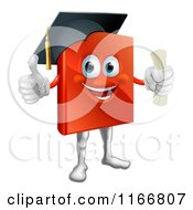 Poster, Art Print Of Red Book Mascot Graduate