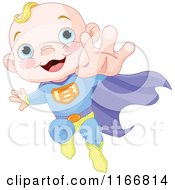 Poster, Art Print Of Super Baby Boy Flying