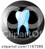 Clipart Of A Round Tooth Icon Royalty Free Vector Illustration