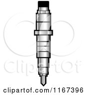 Clipart Of A Diesel Injector Royalty Free Vector Illustration