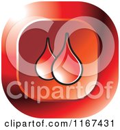 Clipart Of A Red Medical Blood Icon Royalty Free Vector Illustration