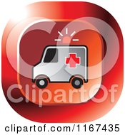 Poster, Art Print Of Red Medical Ambulance Icon