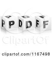 Poster, Art Print Of 3d Black And White Pdf Format Cubes