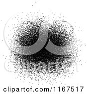 Clipart Of A Black Spray Royalty Free Vector Illustration
