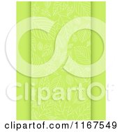Poster, Art Print Of Green Spring Leaf Patterned Panel