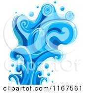 Poster, Art Print Of Blue Water Splash Design Element