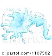 Poster, Art Print Of Blue Water Splash Design Element 2