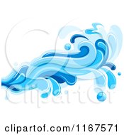 Poster, Art Print Of Blue Water Splash Design Element 4