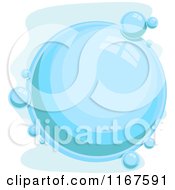 Poster, Art Print Of Blue Bubble With Copyspace
