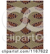 Seamless Snake Skin Animal Print Pattern
