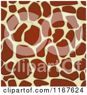 Seamless Giraffe Animal Print Pattern