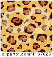 Cartoon Of A Seamless Leopard Animal Print Pattern Royalty Free Vector Clipart