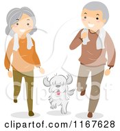 Fit Senior Couple With Their Dog