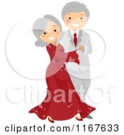 Happy Senior Couple Ballroom Dancing