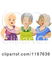 Poster, Art Print Of Group Of Senior Female Friends