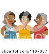 Poster, Art Print Of Group Of Diverse Middle Aged Female Friends 2