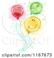 Poster, Art Print Of Peace Love And Happiness Balloons