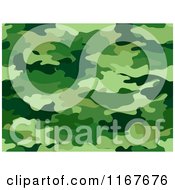Poster, Art Print Of Seamless Green Camouflage Pattern