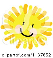 Poster, Art Print Of Cheerful Sun With A Smile