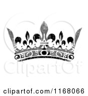 Poster, Art Print Of Black Crown With White Distress Overlay 2