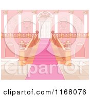 Poster, Art Print Of Pink Carpet Leading Up A Principal Staircase