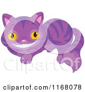 Poster, Art Print Of Resting Purple Grinning Cheshire Cat