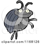 Cartoon Of A Beetle Royalty Free Vector Illustration