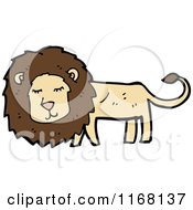 Cartoon Of A Lion Royalty Free Vector Illustration
