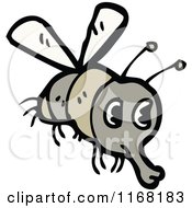 Cartoon Of A Fly Royalty Free Vector Illustration by lineartestpilot