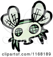Cartoon Of A Fly Royalty Free Vector Illustration by lineartestpilot