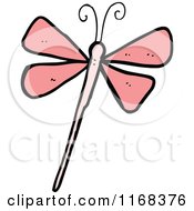 Cartoon Of A Dragonfly Royalty Free Vector Illustration by lineartestpilot