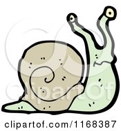 Cartoon Of A Snail Royalty Free Vector Illustration