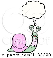 Cartoon Of A Thinking Business Snail Royalty Free Vector Illustration