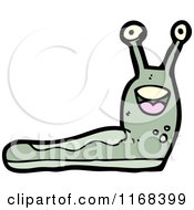 Poster, Art Print Of Happy Green Slug