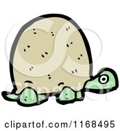Cartoon Of A Turtle Royalty Free Vector Illustration