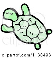 Cartoon Of A Turtle Royalty Free Vector Illustration