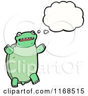 Cartoon Of A Thinking Turtle Royalty Free Vector Illustration