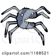 Cartoon Of A Spider Royalty Free Vector Illustration by lineartestpilot