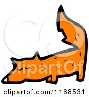 Cartoon Of A Fox Royalty Free Vector Illustration