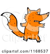 Cartoon Of A Fox Royalty Free Vector Illustration