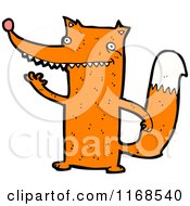 Cartoon Of A Fox Royalty Free Vector Illustration