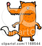 Cartoon Of A Fox Royalty Free Vector Illustration