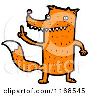 Cartoon Of A Fox Royalty Free Vector Illustration