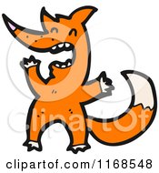 Cartoon Of A Fox Royalty Free Vector Illustration