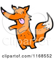 Cartoon Of A Fox Royalty Free Vector Illustration