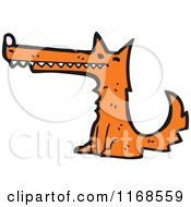 Cartoon Of A Fox Royalty Free Vector Illustration