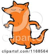 Cartoon Of A Fox Royalty Free Vector Illustration