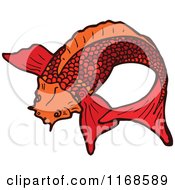 Poster, Art Print Of Red Koi Fish