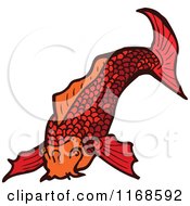 Poster, Art Print Of Red Koi Fish